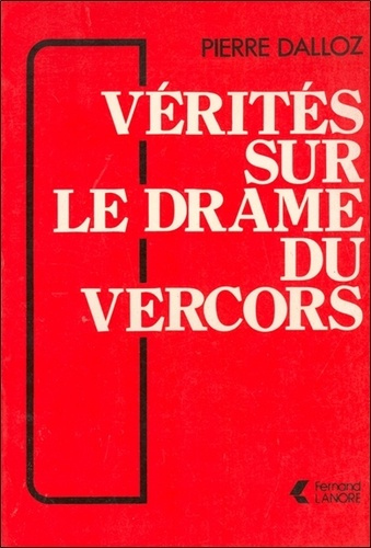 Emprunter Vérités sur le drame du Vercors livre