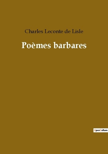 Emprunter Poèmes barbares livre