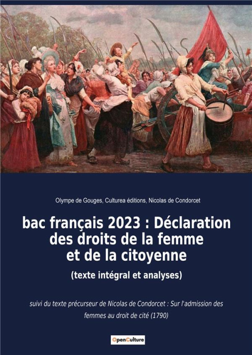 Emprunter bac français 2023 : Déclaration des droits de la femme et de la citoyenne (texte intégral et analyse livre