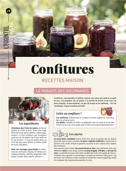 Emprunter Confitures recettes maison. Le paradis des gourmands livre