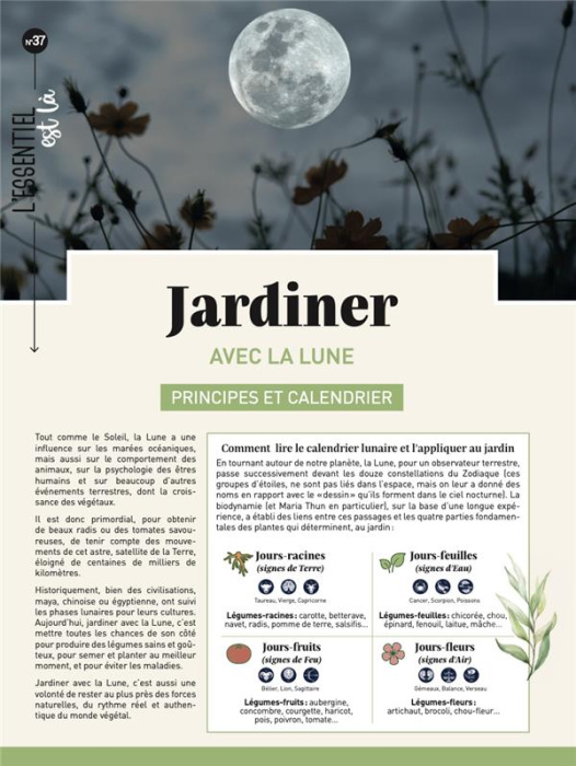 Emprunter Jardiner avec les phases de la lune . Principes et calendrier, d'octobre 2022 à septembre 2023 livre