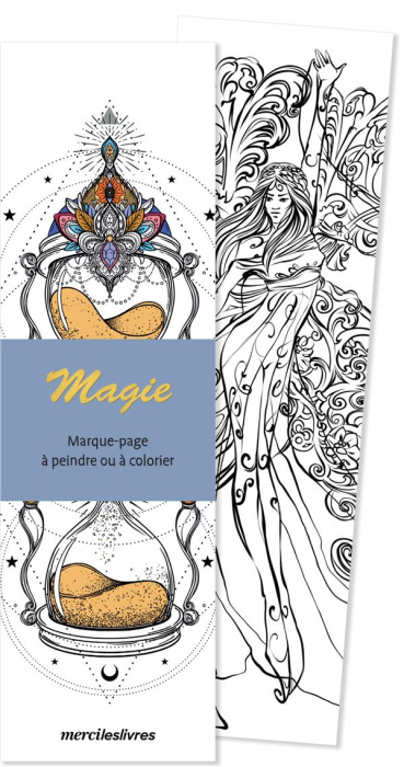 Emprunter Magie. Marque-page à peindre ou à colorier livre
