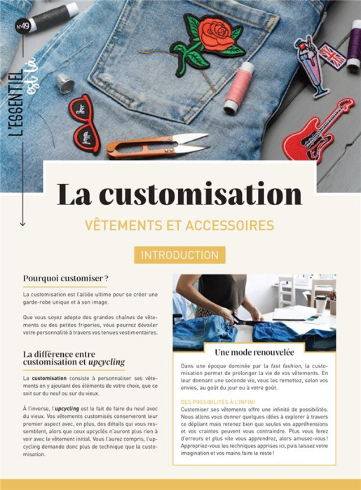 Emprunter La customisation. Vêtements et accessoires livre