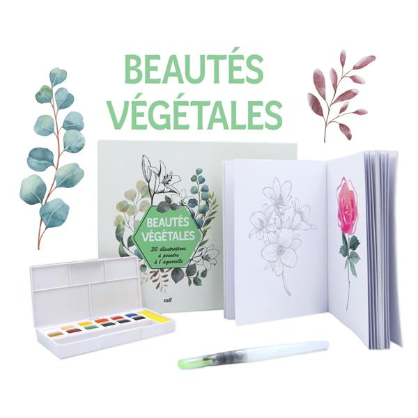 Emprunter Beautés végétales, 30 illustrations à peindre à l'aquarelle. Un carnet avec des feuilles détachables livre