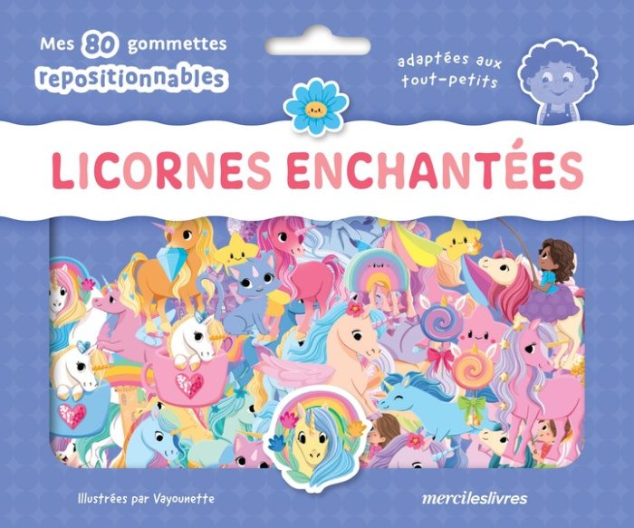 Emprunter Licornes enchantées. Mes 80 gommettes repositionnables adaptées aux tout-petits livre