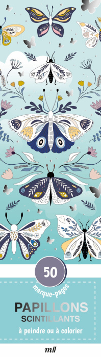 Emprunter Papillons scintillants. 50 marque-pages à peindre ou à colorier livre