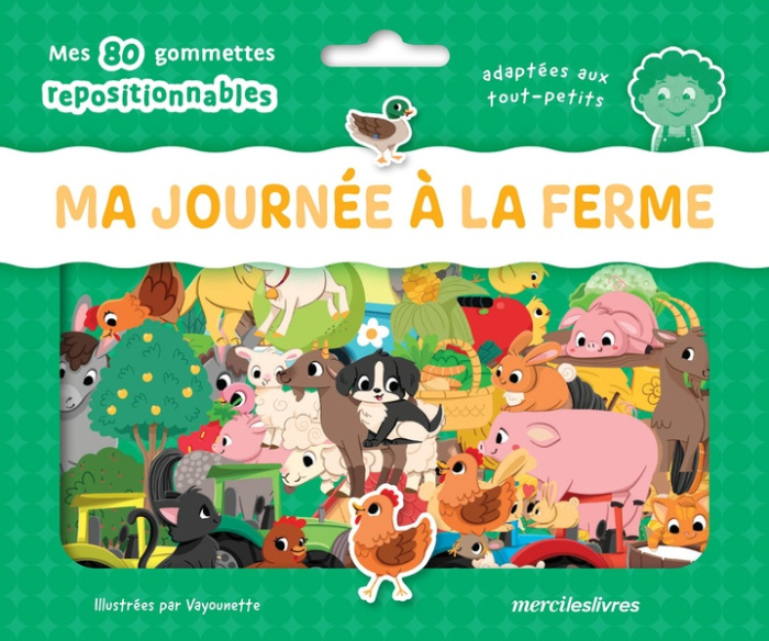 Emprunter Ma journée à la ferme. Mes 80 gommettes repositionnables adaptées aux tout-petits livre