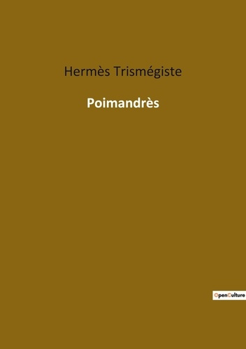 Emprunter Poimandrès livre