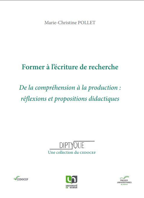 Emprunter FORMER A L'ECRITURE DE RECHERCHE. DE LA COMPREHENSION A LA PRODUCTION : REFLEXIONS ET PROPOSITIONS D livre