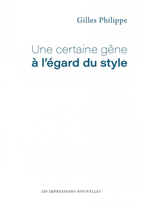 Emprunter Une certaine gêne à l'égard du style livre