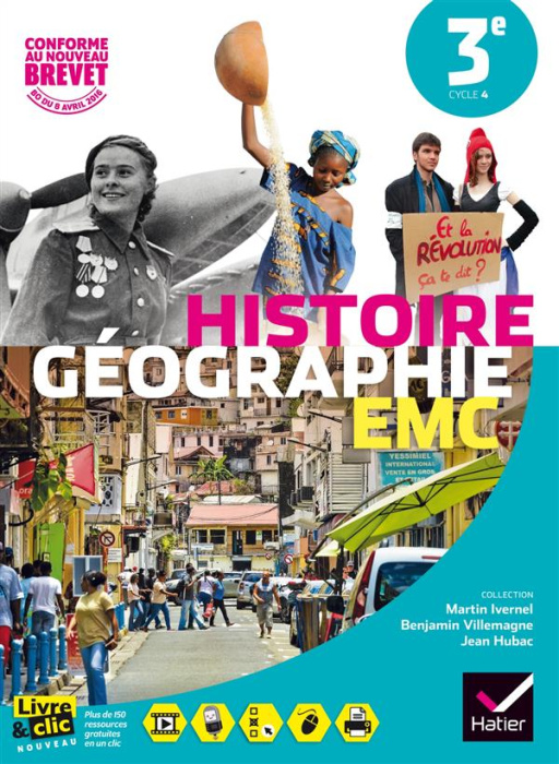 Emprunter Histoire Géographie Enseignement moral et civique 3e. Edition 2016 livre