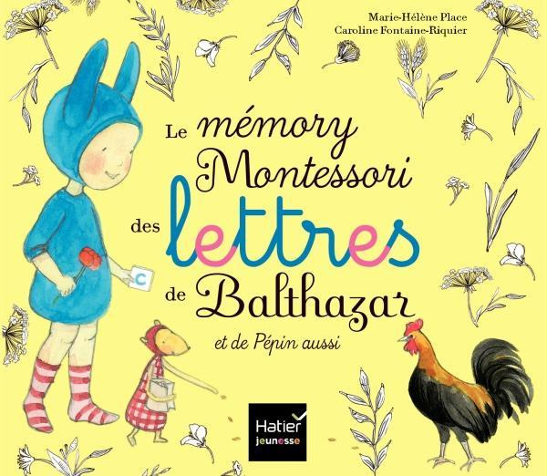 Emprunter Le mémory Montessori des lettres de Balthazar et de Pépin aussi. Avec 52 cartes livre