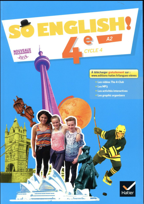 Emprunter Anglais 4e Cycle 4 So English! Edition 2017 livre