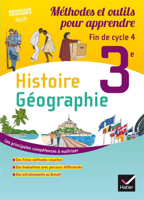 Emprunter Histoire Géographie 3e. Méthodes et outils pour apprendre, Edition 2016 livre