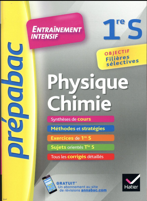 Emprunter Physique Chimie 1re S. Entrainement intensif livre