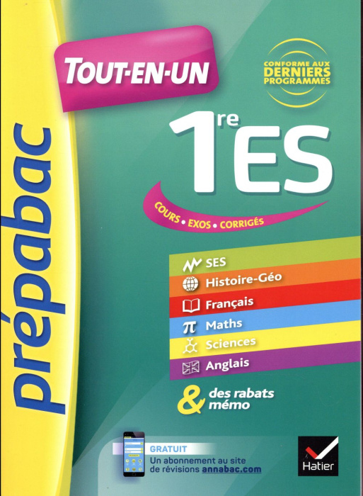Emprunter Prépabac tout-en-un 1ere ES livre