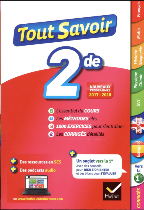 Emprunter Tout savoir 2de. Edition 2017-2018 livre