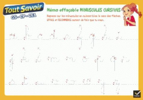Emprunter Memo effaçable minuscules cursives GS-CP-CE1 livre