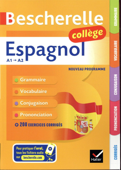 Emprunter Bescherelle espagnol collège A1-A2 livre