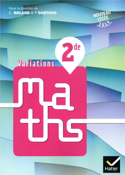 Emprunter Variations Maths 2nde . Edition 2019 livre