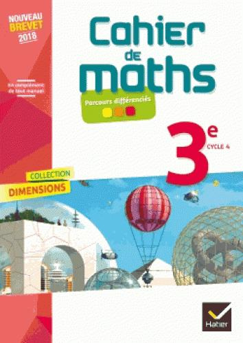 Emprunter Cahier de Maths 3e. Edition 2018 livre