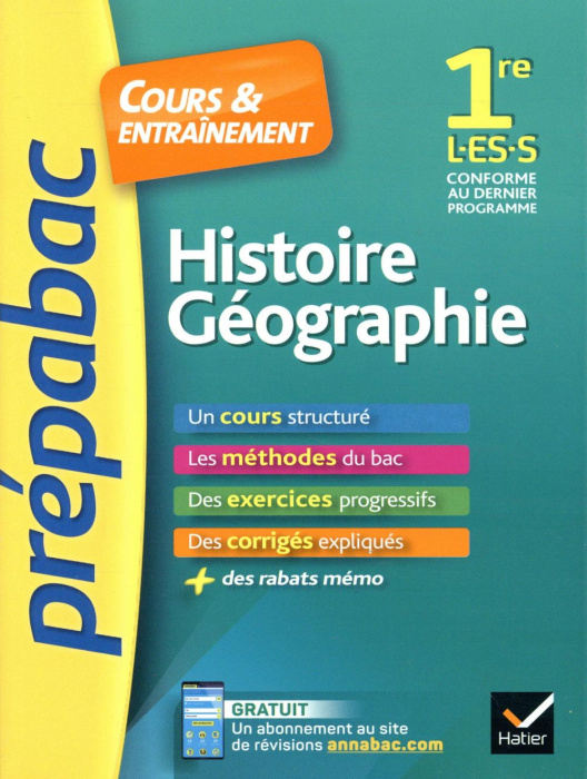 Emprunter Histoire Géographie 1re L, ES, S. Edition 2018 livre