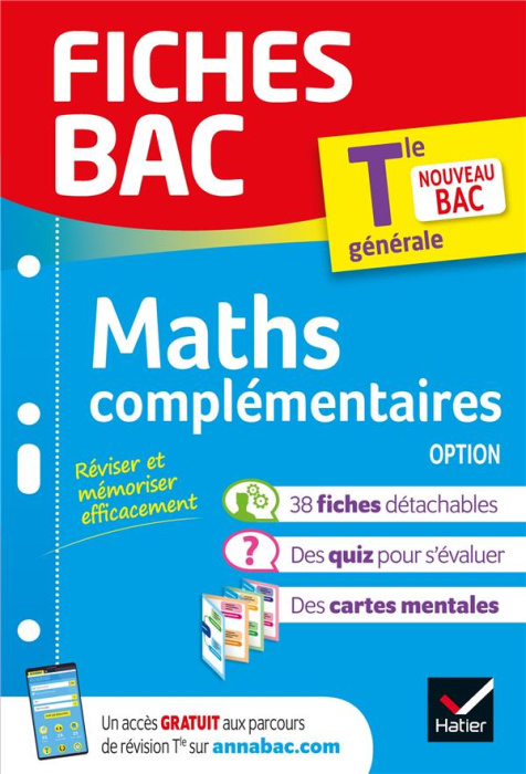 Emprunter Maths complémentaires option Tle. Edition 2020 livre