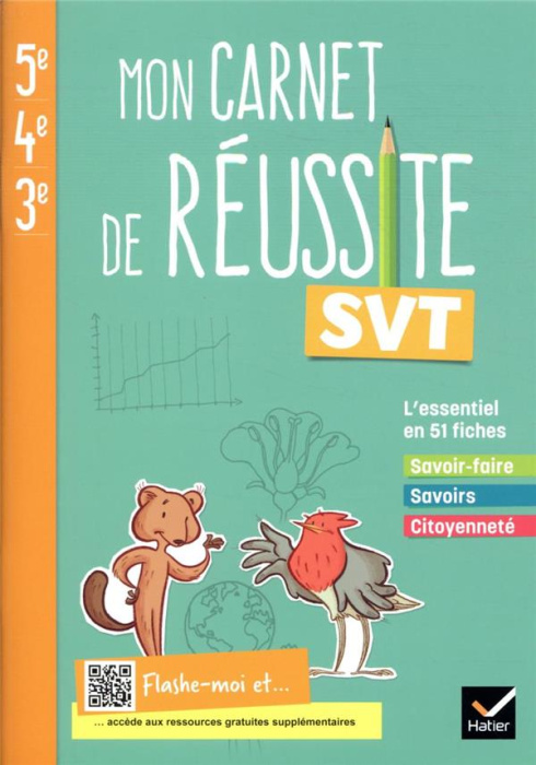Emprunter SVT 5e-4e-3e Mon carnet de réussite. Cahier de l'élève, Edition 2021 livre