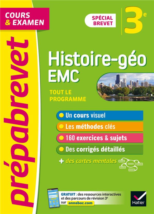 Emprunter Histoire-Géographie Enseignement moral et civique 3e Spécial Brevet. Tout le programme, Edition 2022 livre