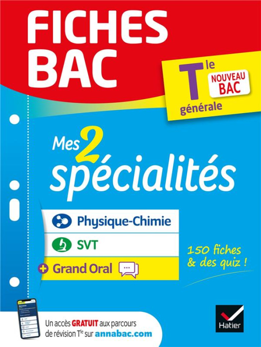 Emprunter Mes 2 spécialités. Physique-chimie, SVT & Grand Oral Tle générale, Edition 2022 livre