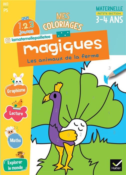 Emprunter Mes coloriages magiques Petite Section. Les animaux de la ferme livre