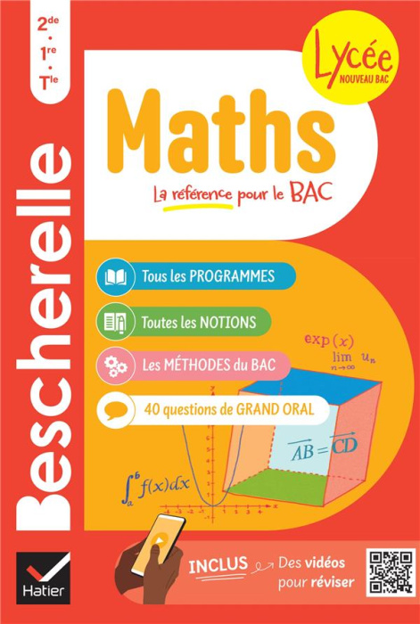 Emprunter Maths 2de, 1re, Tle. Toutes les notions de maths des programmes du lycée livre