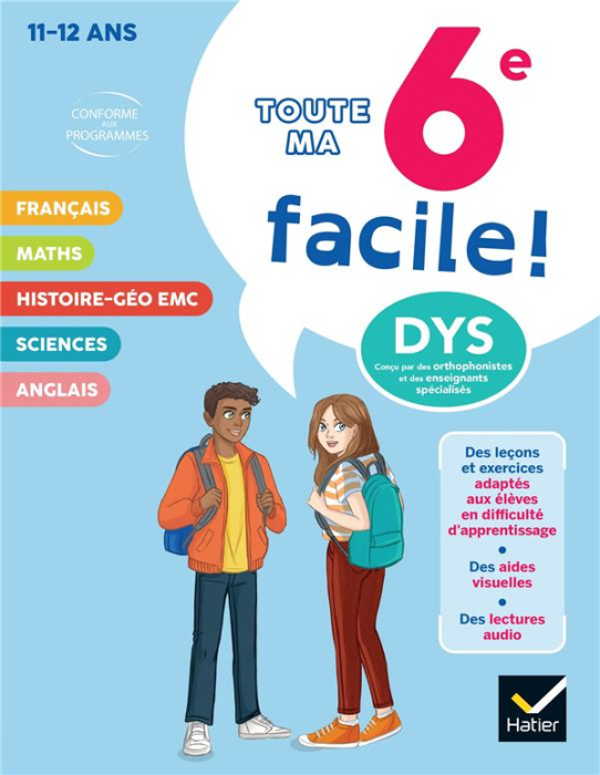 Emprunter Toute ma 6e facile ! [ADAPTE AUX DYS livre
