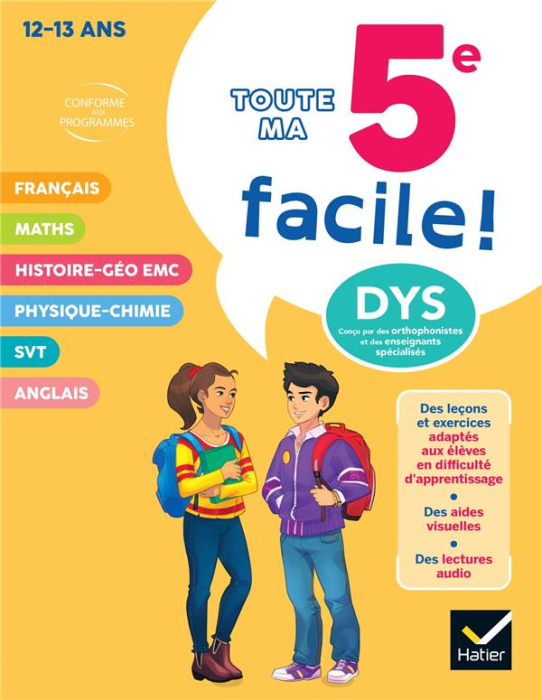 Emprunter Toute ma 5e facile ! [ADAPTE AUX DYS livre