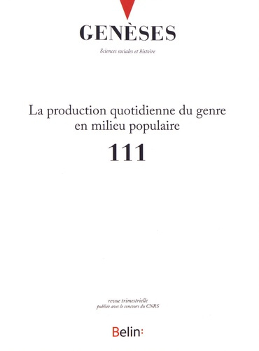 Emprunter Genèses/1112018/La production quotidienne du genre en milieu populaire livre