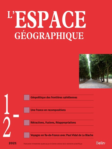 Emprunter L'espace géographique N° 1/2022 livre