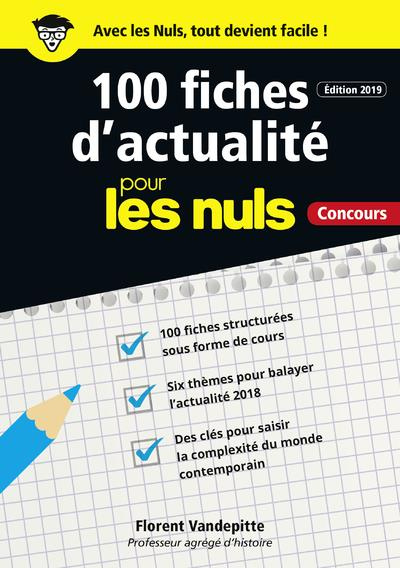 Emprunter 100 fiches d'actualité pour les nuls, concours. Edition 2019 livre