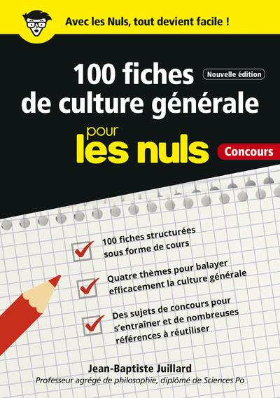 Emprunter 100 fiches de culture générale pour les nuls. 2e édition livre