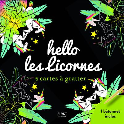 Emprunter Hello les licornes. 6 cartes à gratter - Avec 1 bâtonnet livre
