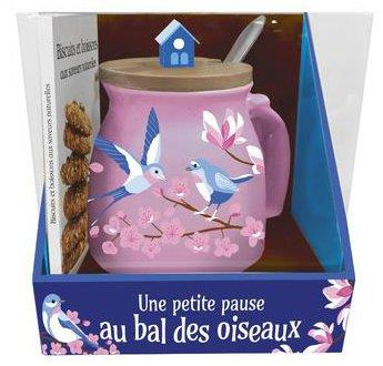 Emprunter Coffret Une petite pause au bal des oiseaux. Avec 1 mug en céramique, 1 couvercle en bambou, 1 petit livre