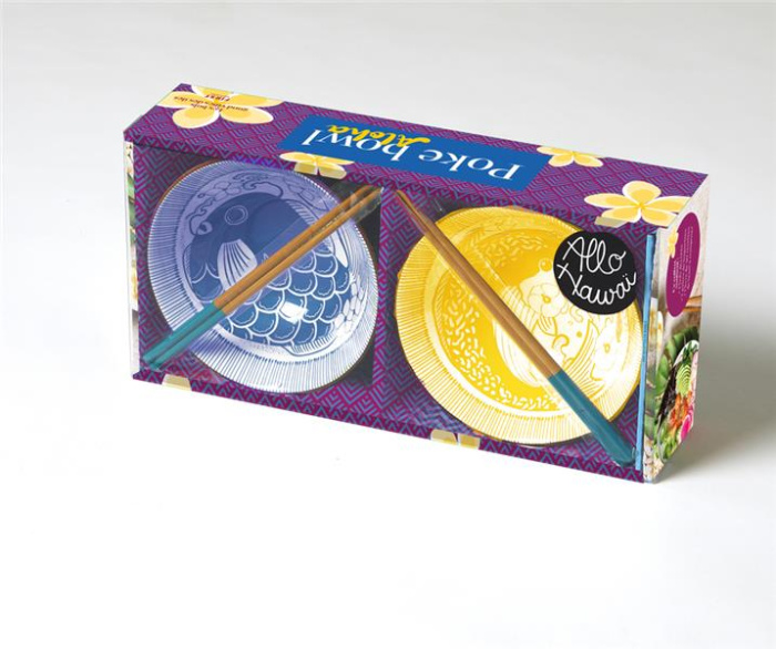 Emprunter Coffret Poke Bowl Aloha. Avec 2 bols, 2 paires de baguettes et 1 livre de recettes livre