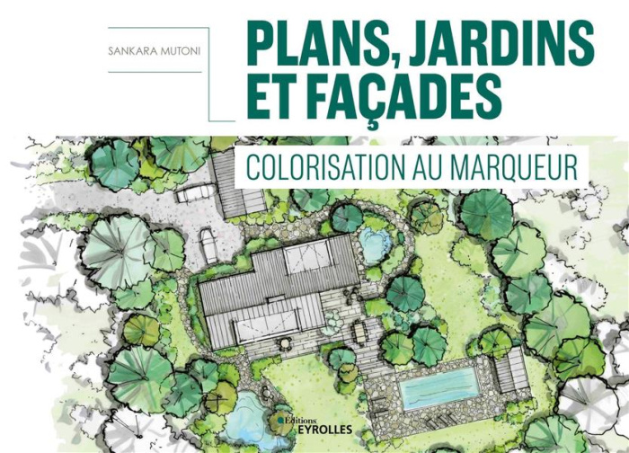 Emprunter Plans, jardins et façades. Colorisation au marqueur livre