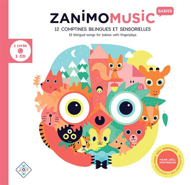 Emprunter Zanimomusic for babies. 12 comptines bilingues et sensorielles, Edition bilingue français-anglais, a livre