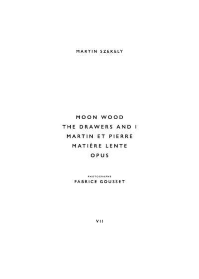 Emprunter The Drawers and I, Moon Wood, Martin et Pierre, Matière Lente, Opus. Edition bilingue français-angla livre