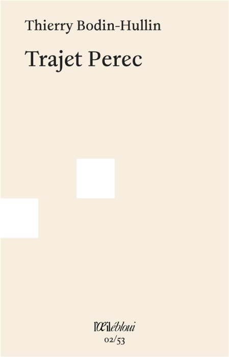 Emprunter Trajet Perec livre