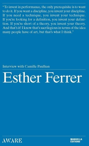 Emprunter Esther Ferrer [VA . Interview by camille paulhan livre