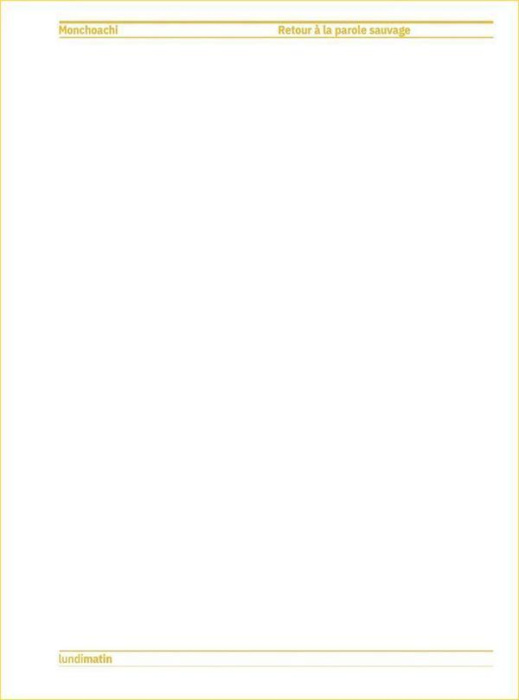 Emprunter Retour à la parole sauvage livre