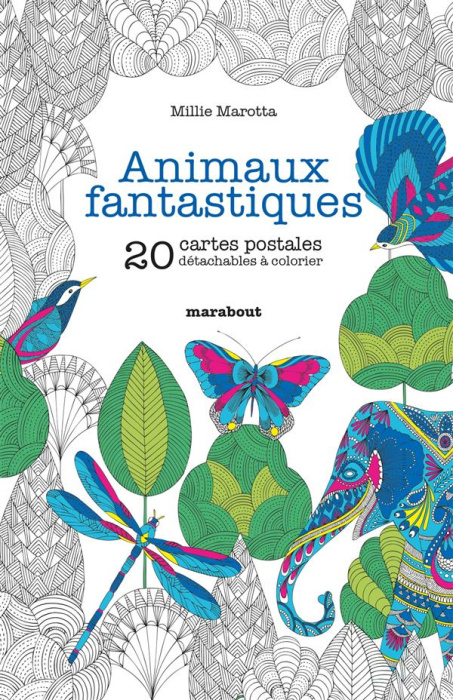Emprunter Animaux fantastiques / 20 cartes postales détachables à colorier livre