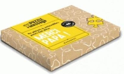Emprunter 80 pièces à assembler pour lui dire Merci papa ! Avec 1 cadre en bois et 80 pièces livre