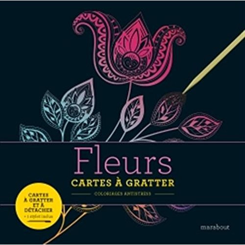 Emprunter Fleurs. Cartes à gratter. Avec un stylet livre
